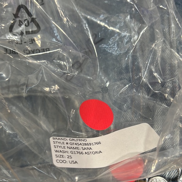 GRLFRND SARA HIGH RISE STRAIGHT JEAN ASTORIA 25 - Picture 9 of 9